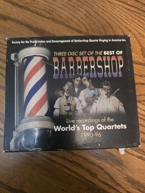 Barbershop Three-Disc Set - Black with Red, White & Blue Accents